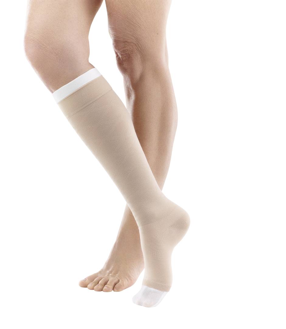 VenoTrain UlcerTec Compression Stockings, Knee High, 39 Set, Moderate Beige