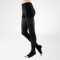 VenoTrain Soft Compression Stockings, Pantyhose, Class 1, Open Toe, Black